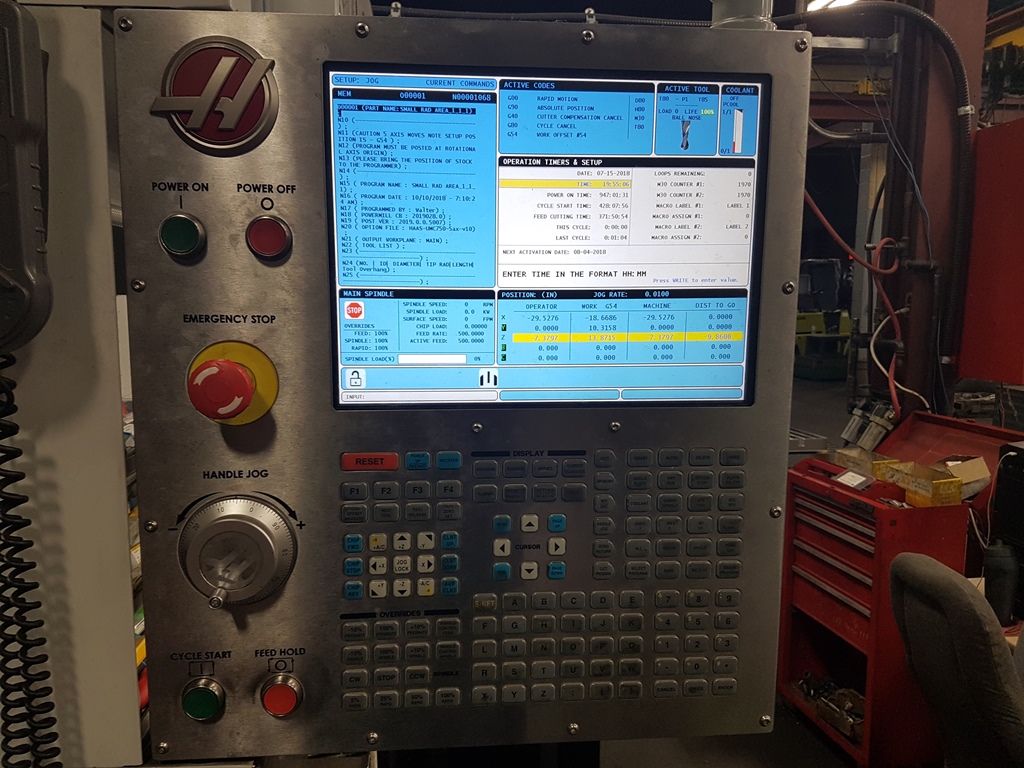 2014 Haas UMC-750 Vertical Machining Center (#3683)